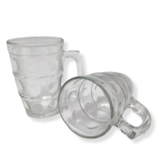 Jarro Jarrito Vidrio Cafe Taza Tazas Vidrio X6 Unidad Bazar - tienda online