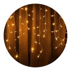 Luces cortina Solar Exterior Luz Led Decoracion Navidad - tienda online