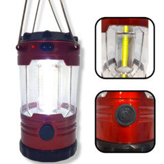 Farol Led Lampara Solar Pila Camping Pesca Recargable - comprar online