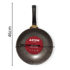 Wok Antiadherente Aston Home 28 Cm Sarten granito Dolli Irigoyen - comprar online