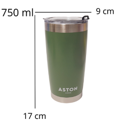 Vaso Aston Térmico Acero Inoxidable Hermetico 550cc Bazar - comprar online