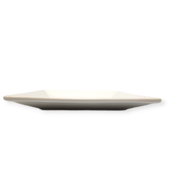Plato playo cuadrado 26cm blanco ceramica cocina en internet