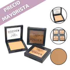Maquillaje rubor compacto en polvo make up opaco