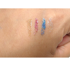 Maquillaje Delineador liquido con gliter varios colores - tienda online