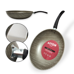 Wok Antiadherente Aston Home 28 Cm Sarten Dolli Irigoyen