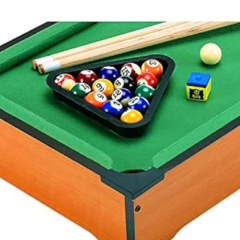 X Mesa Pool Portatil Mini Juego Billar Accesorios Completo - tienda online