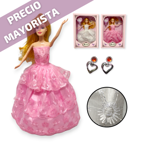 Muñeca Accesorios Princesas Caja Vestido Juego Juguetes