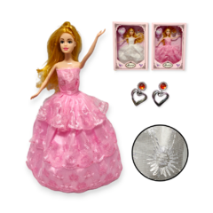 X Muñeca Accesorios Princesas Caja Vestido Juego Juguetes