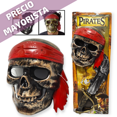 Set Infantil Espada Pirata Accesorios Mascara Juego Juguetes
