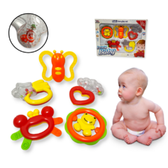 Sonajero X5 Uniddaes Bebe Mordillo Juguetes Infantil Bebes - tienda online