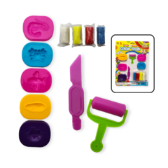 X Set Masas Molde Infantil Accesorio Blister Juego Juguetes