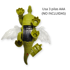 X Dino Dinosaurio Alas Sonido Camina Luz Infantil Juguetes - comprar online