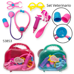 set doctor veterinario valija accesorios juego infantil juguetes - comprar online