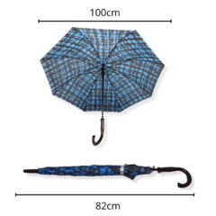 paraguas largo reforzado jaspeado coloridos Regaleria - comprar online