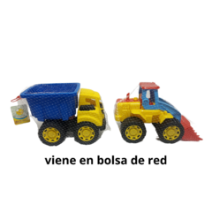 Camion volcador tractor mediano plastico juego juguetes en internet