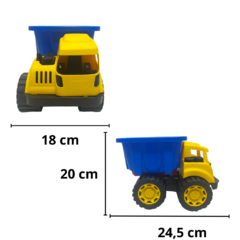 X Camion volcador tractor mediano plastico juego juguetes - pachos