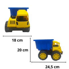 Camion volcador tractor mediano plastico juego juguetes - pachos