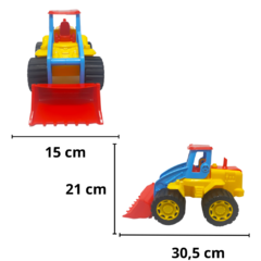 X Camion volcador tractor mediano plastico juego juguetes - tienda online