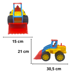 Camion volcador tractor mediano plastico juego juguetes - tienda online