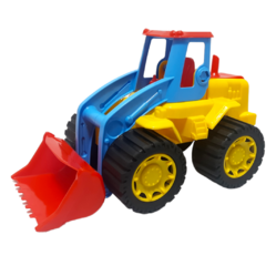 Camion volcador tractor mediano plastico juego juguetes