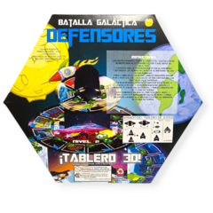 Imagen de juego de mesa defensores batalla galáctica tablero 3d