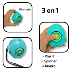 Juego Anti Stress Huevo 3 En 1 Juguete Sensorial Spinner - comprar online