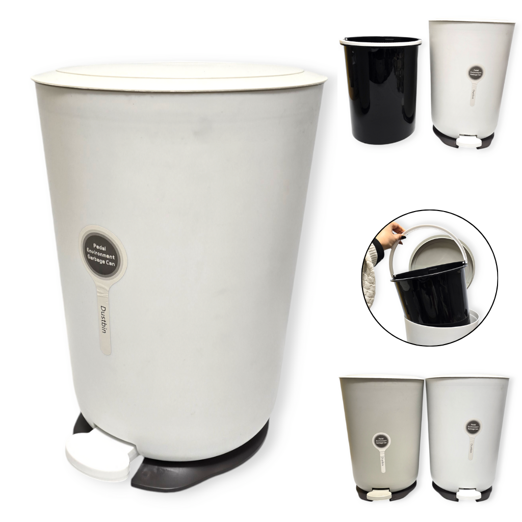 Cesto Tacho Basura Pedal Plastico Recipiente Residuo Bazar