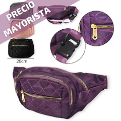 Riñonera Mujer Moda Dama 4 Bolsillo impermeable