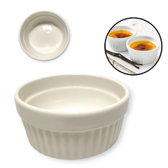 Compotera Cuenco Bowl Ceramica Blanco chico rayado Cocina bazar