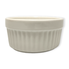 Compotera Cuenco Bowl Ceramica Blanco chico rayado Cocina bazar - pachos