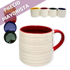 Taza tazon Jarro Jarrito cónica Ceramica Cafe Te color bazar