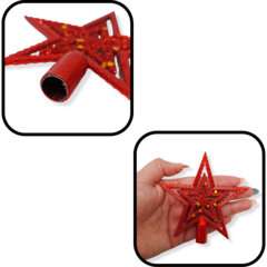 Puntero Estrella Adorno Navideño X12 unidades - pachos