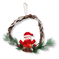 Adorno Corona Navideña rama gruesa Colgante navidad grande - comprar online