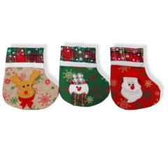 Adorno navideño Bota diseño Roja Navideña Navidad - comprar online
