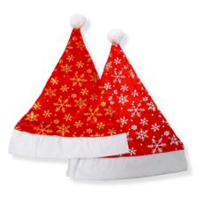 Adorno navideño Gorro Papa Noel Diseño Navidad X3 unidades - comprar online