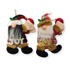 Adorno navideño Papa Noel Muñeco Colgante Navidad manzana - comprar online