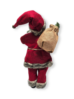 Papa Noel Muñeco 43cm Navideño Santa Artesanal Rojo Deco Navidad - tienda online