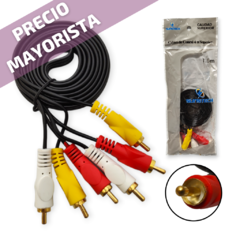 Cable Rca Audio & Video Stereo 1.5 M Reforzado