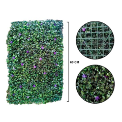Pasto Jardin Vertical Artificial Panel 40x60 Césped con flores - comprar online