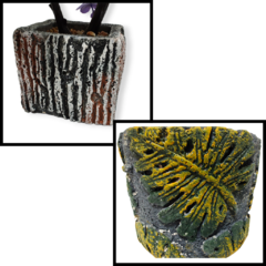 Planta Maceta Deco Exterior Interior Artificial cuadrada - tienda online