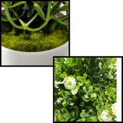 A Planta Flores Exterior Interior Maceta Artificial Deco Hoga - pachos
