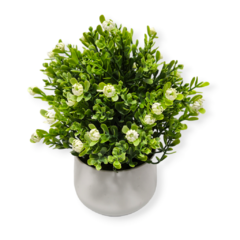 Planta Flores Exterior Interior Maceta Artificial Deco Hoga - tienda online