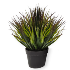 Planta Artificial Pasto Exterior Interior Maceta Deco Hogar - tienda online