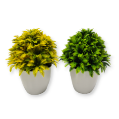 Planta Artificial Arbusto Exterior Interior Maceta Deco - comprar online