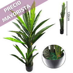 A Arbol Planta Artificial Alta Grande 120cm Maceta Deco