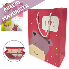 Bolsa Pack x6 unidades Papel Regalo Estampada INFANTIL 24X17x8