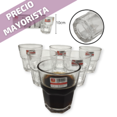 Vaso Vidrio Gaseosa Resistente Pack Caja X6 Unidades Bazar