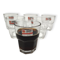 Vaso Vidrio Gaseosa Resistente Pack Caja X6 Unidades Bazar - comprar online