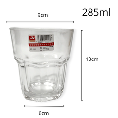 Vaso Vidrio Gaseosa Resistente Pack Caja X6 Unidades Bazar en internet