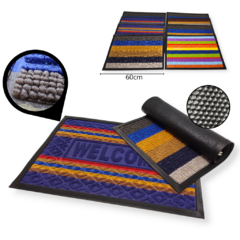 Alfombra Felpudo Goma Entrada Bienvenido Rectangular Hogar - comprar online